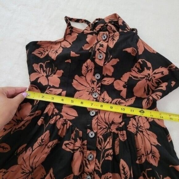 NWT Free People Perfect Sundress Dark Combo Midi Dress Size Small - Picture 8 of 12